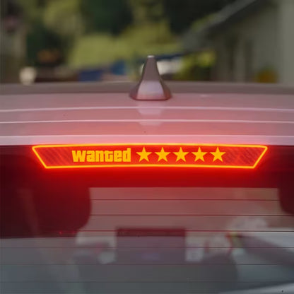 Wanted Brake Light Sticker